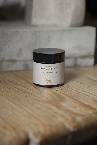 Pfotenbalsam für Hunde – mit natürlichen Inhaltsstoffen, beruhigt und schützt die Haut, stärkt die Widerstandskraft der Pfotenballen, PFÖTCHENPFLEGE von LILA LOVES IT, 60 ml