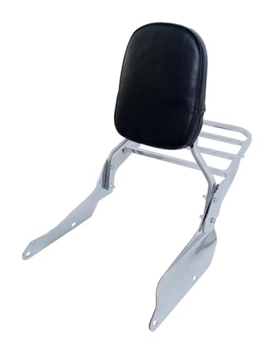 Porte-bagages d'étagère arrière avec sissy bar Magna VF 750 en acier chromé