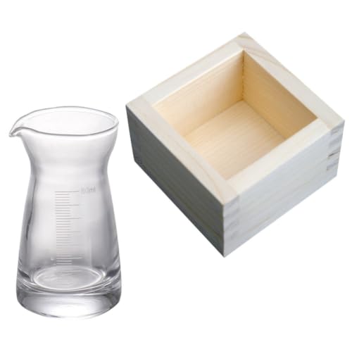 Juego de tazas de sake de vidrio transparente para servicio en bares y restaurantes 2