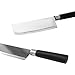 MiHerom 7-inch Meat Cleaver Vegetable Kitchen Knife,Stainless Steel Professional Butcher Chopper,Nakiri Knife for Home Kitchen