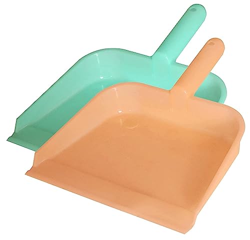 Urbane Home 10" Plastic Dustpan, Pack of 2, Green & Light Pink (B0C7QKQ376) Amazon Price History, Amazon Price Tracker