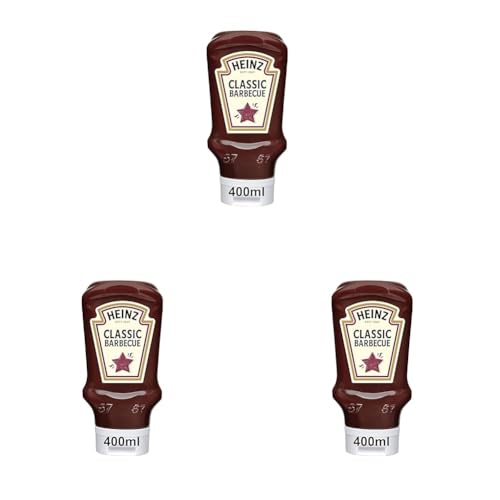 Heinz Salsa Barbacoa Bocabajo 400ml (Paquete de 3)