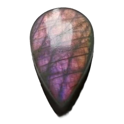 Cabochon en labradorite violette naturelle en poire pour haute bijouterie