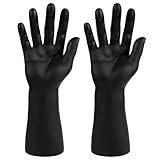 Framendino, 2 Pack Male Hand Model Jewelry Display Tower Necklace Ring for Black