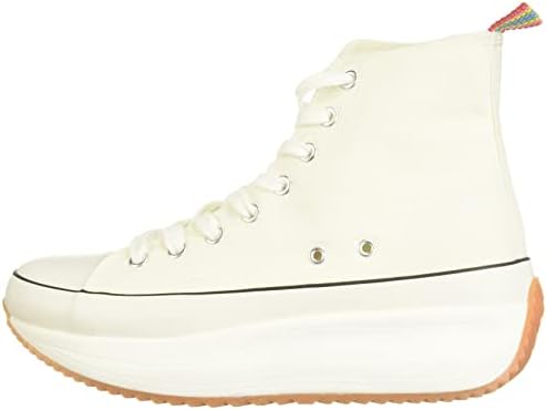 Madden Girl Women's Winnona Sneaker, White Fabric, 8 | Image 7