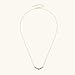 PROSTORY 7-Stone Moissanite Pendant Necklace for Women, 2.8cttw D Color Moissanite, 925 Sterling Silver Smile Necklace Adjustable Chain, Elegant Jewelry Gift for Mom or Wife (Gold Color)