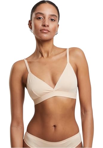 Urban Classics Damen BH Basic Unpadded Bra 2-Pack, ungepolsterter BH mit verstellbaren Trägern, bequem, 2er-Pack