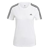 adidas Mujer Essentials Slim Camiseta de manga corta, White/Black, M