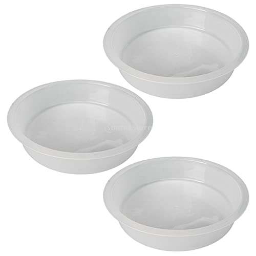 Baoblaze 3Pcs Plastic Birds Seed Feeder Birdbath Accessories Bird Feeding Station Tray