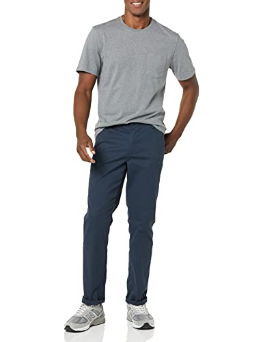 Image of Amazon Essentials Men's Short-Sleeve Crewneck Pocket T-Shirts, Pack of 2