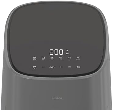 HAIER Freidora de Aire sin Aceite de 5L, Pantalla Táctil, 6 en 1, Air Fryer, Hornear, Asar, Parilla, Deshidratar, Descongelar, para 4 Personas