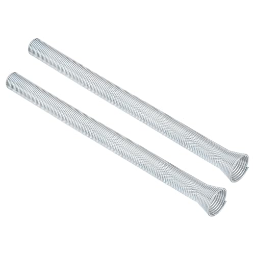 sourcing map 2Pcs 13.78''x0.76'' Spring Tube Bender for Pipe O.D. 3/4'', Bending Spring for Copper Tubing, Spiral Spring Bender for Copper, Aluminum and Thin Wall Steel Tubing, Silver