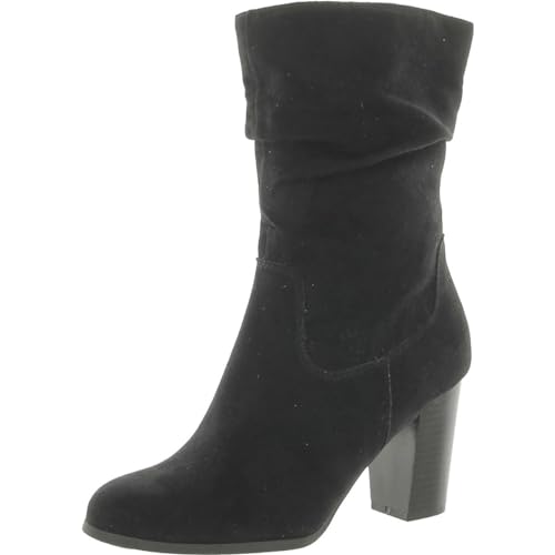 Style & Co. Womens Saraa Slouch Faux Leather Mid-Calf Boots