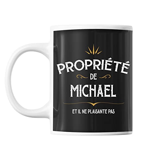 Planetee Mug Propriété de Michael | Tasse prénom humour