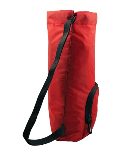 Image of Tukzer 15L Drawstring Daypack,Tablet Sleeve, Gym Bag Rucksack Backpack with Zip Pocket, Sports Shoe Bag, Shoulder Strap Breathable Mini Travel Backpacks for Men and Women, Aliens 34 X 43 X 10 CM-Red