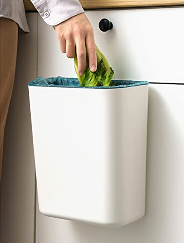 Caneca de basura rectangular para puerta de gabinete 8.4 L