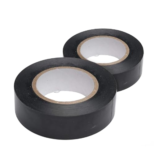 Image of Merriway BH07515 Black PVC Electrical Insulation Tape 19mm x 5M (3 /4 inch x 195 inch / 16.25ft)