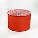 LUMIPAP Set of 2 Medium Red Drum Lampshades,11.81