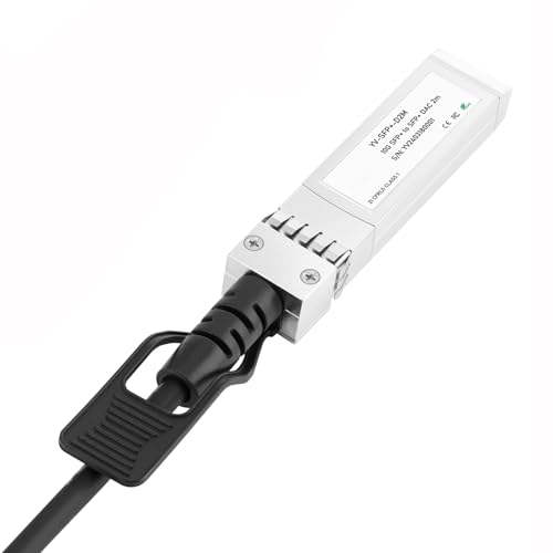 Image of HANUTECH SFP Cable,10G SFP+ to SFP+ DAC, 10GBASE-CU Passive Direct Attach Copper Twinax Cable for for Cisco SFP-H10GB-CU0.5M,Ubiquiti,D-Link,Netgear,Mikrotik Devices,Passive (3 Meter)