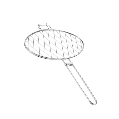 ibasenice Grill Fish Tongs Bbq Fish Basket Large Surface for Seafood Grilling Locking Mechanism Heat Proof Handle s Size