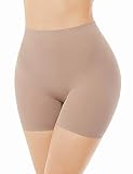 Seamless Shaping Boyshorts Panties for Women Tummy Control Shapewear Slip Shorts Under Dress Underwear (#31 Long Beige-1,M)