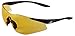 Bullhead Safety Eyewear BH7615AF Snipefish, Black Frame, Orange Anti-Fog Lens, Black TPR Nose and Temple Sleeves