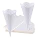 Conos arroz Boda, 50 Piezas de Cajas Blanco Conos para bombonera, impresión Floral ahuecada Cono para arroz, Caja para Boda, compleann, Bautizo, comunión, Nacimiento, Graduación