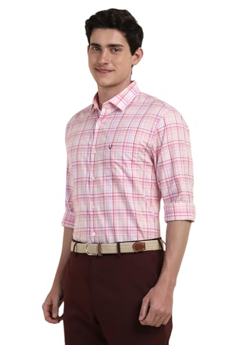 Image of Allen Solly Men's Cotton Checkered Slim Fit Shirt