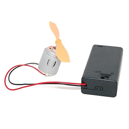 車両トルクホビー小型電気モーター、140個の6vモデル電気モーター、DIYおもちゃの車キットDCホイールファインモータースキルおもちゃDIYファンリーフバッテリーボックスセットサイエンスエレクトロニクス ZFUGEDRLI