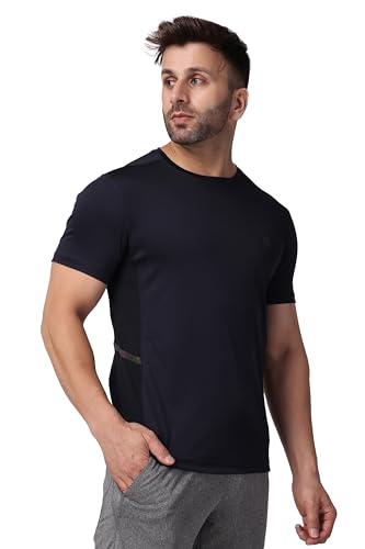 Image of Men's Athletic Crew Neck T-Shirt - Moisture-Wicking Gym & Casual Workout Shirt