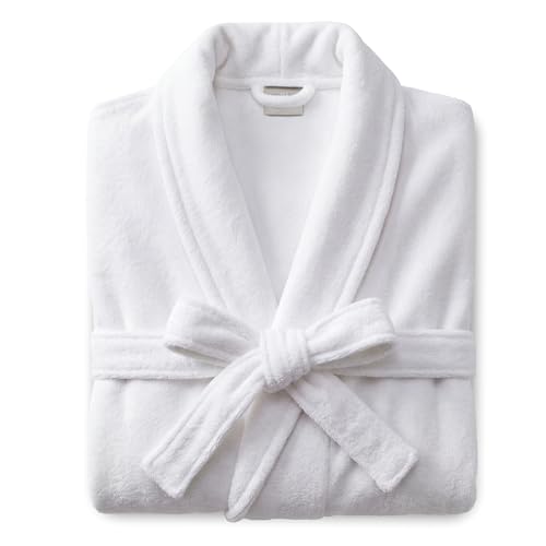 MONARCH Terry Velour Bathrobe - Luxury 100% Cotton Hotel Spa Robe - Plush, Absorbent, Machine...