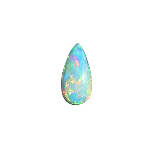 Opale de feu éthiopienne naturelle pierre de guérison cabochon de 1,6ct