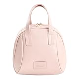 RIGHT AWAY Travel Makeup Bag, Cosmetic Bags for Women and Girls,PU Leather Waterproof Make up Organizer,Portable Toiletry Bag With Handle and Divider，Pink