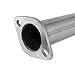 Spec-D Tuning Full Catback Exhaust System W/Titanium Burnt Tip Compatible with 2001-2005 Honda Civic EX/HX/Si