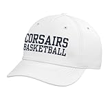 UMass Dartmouth Corsairs Basketball | NCAA | AW.UMS0001 Adjustable Printed Baseball Hat, White