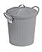 WENKO Portarifiuti Gara grigio opaco 6 ltr. - Portarifiuti Capacità: 6 l, Acciaio, 24 x 28.5 x 23 cm, Grigio