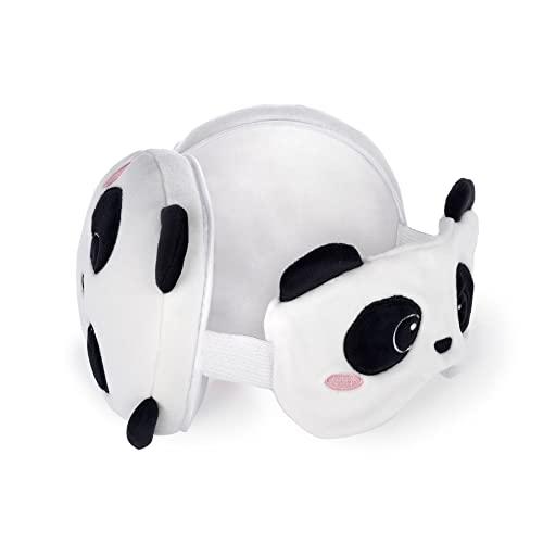 Coussin De Voyage Avion : Legami - Oreiller de Voyage avec Masque de Nuit, Panda, Fermeture à g... – Image 3
