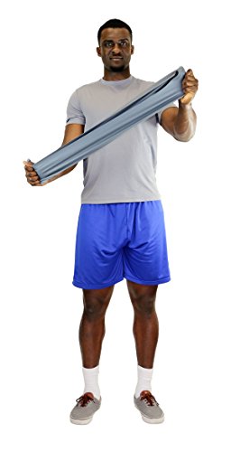 Cando Low Powder Exercise Band, 6 Yard Roll, Silver: Xx-Heavy #TOP2
