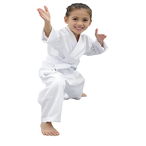 Flkky KARATE GI-00 Uniform For Kids Adults Students With Belt Lightweight Student Karate Gi Sets Martial Arts Sports Karate Suit-Szie 00 thumb #1