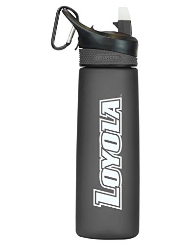 Loyola Maryland Tritan Plastic Frosted Sport Water Bottle, Design-1 - Black