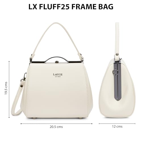 Image of Lavie Luxe Women's Fluff25 Frame Satchel Handbag | Satchel Bag for Work | Ladies Purse | Stylish Shoulder Bag | Gift For Women