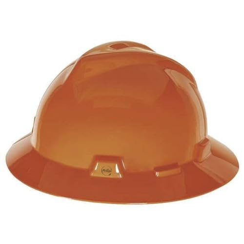 Hard Hat, Polyethylene, 4 Point Pinlock, Type 1, Class E, Orange, Mfr: 454734-A
