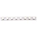 Nuvo SF77/195 Eight Light Vanity Strip, Polished Chrome, 48-Inch