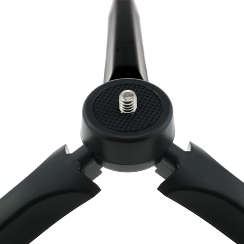 Image of Boosty Mini Tripod - Desktop Tripod Stand, Selfie Stick, Camera Live Stand, Plastic, Black - Compatible with Smartphone, DSLR, GoPro, Webcam - Up to 2 Kg Load Capacity