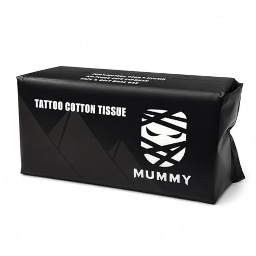 Mummy Cotton Tattoo Tissue Towels Wet Dry Wipes for Tattoo Care 80pcs