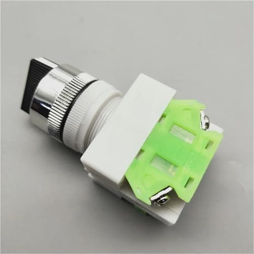 Interruptor giratorio de 22 mm LAY7 selector de 3 posiciones para panel industrial 6
