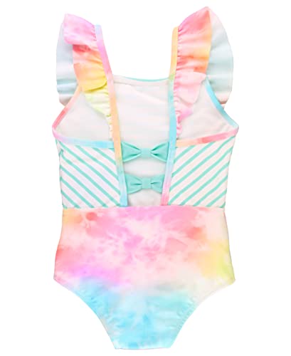 RuffleButts Baby/Toddler Girls Sleeveless One Piece Swimsuit w/UPF 50+ Sun Protection2