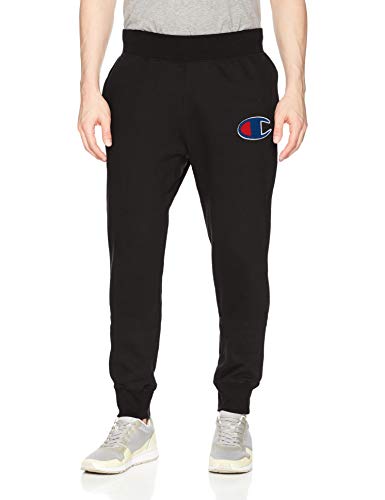 Champion LIFE Men's Reverse Weave Jogger, black, Large
