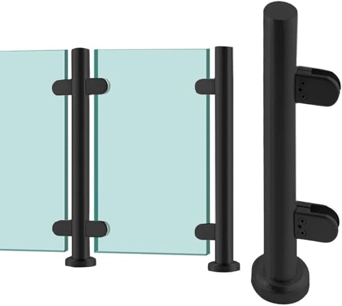 Poteau de support pour garde-corps en verre en tôle d'acier inoxydable de finition premium
