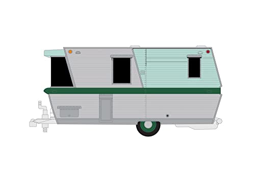 Caravana Holiday House 1962 modelo diecast 1:64 miniatura 2